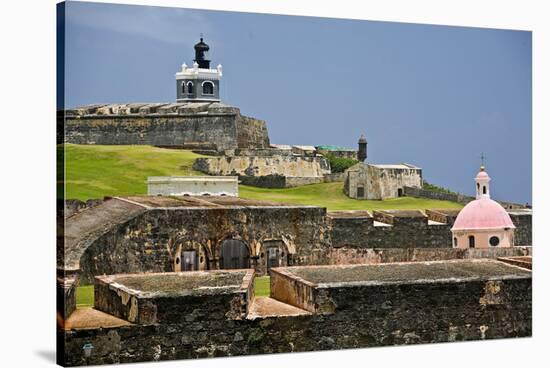 El Morros Defense, Old San Juan, Puerto Rico-George Oze-Stretched Canvas