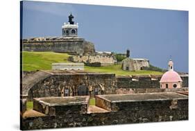 El Morros Defense, Old San Juan, Puerto Rico-George Oze-Stretched Canvas