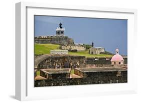 El Morros Defense, Old San Juan, Puerto Rico-George Oze-Framed Photographic Print