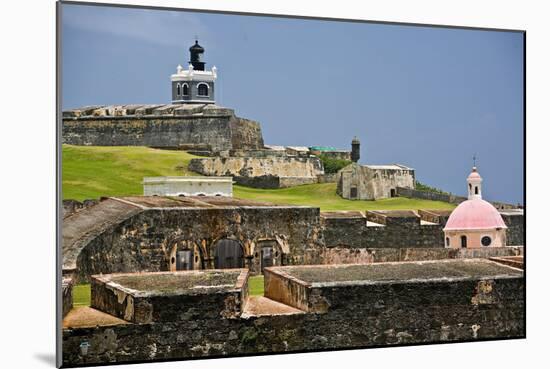 El Morros Defense, Old San Juan, Puerto Rico-George Oze-Mounted Photographic Print