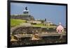 El Morros Defense, Old San Juan, Puerto Rico-George Oze-Framed Photographic Print