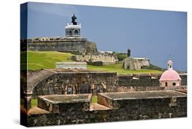 El Morros Defense, Old San Juan, Puerto Rico-George Oze-Stretched Canvas