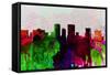 El Paseo City Skyline-NaxArt-Framed Stretched Canvas