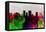 El Paseo City Skyline-NaxArt-Framed Stretched Canvas