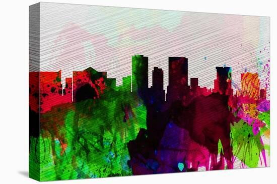 El Paseo City Skyline-NaxArt-Stretched Canvas