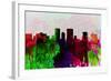 El Paseo City Skyline-NaxArt-Framed Art Print