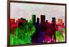 El Paseo City Skyline-NaxArt-Framed Art Print