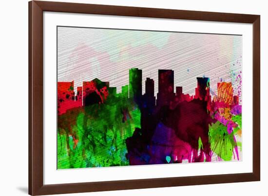 El Paseo City Skyline-NaxArt-Framed Premium Giclee Print