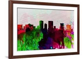 El Paseo City Skyline-NaxArt-Framed Premium Giclee Print