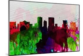 El Paseo City Skyline-NaxArt-Mounted Art Print