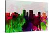 El Paseo City Skyline-NaxArt-Stretched Canvas