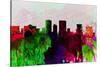 El Paseo City Skyline-NaxArt-Stretched Canvas