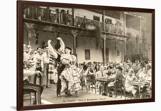 El Paseo, Flamenco Dancers at Restaurant, Santa Barbara, California-null-Framed Art Print