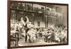 El Paseo, Flamenco Dancers at Restaurant, Santa Barbara, California-null-Framed Art Print