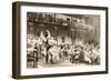 El Paseo, Flamenco Dancers at Restaurant, Santa Barbara, California-null-Framed Art Print