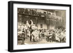 El Paseo, Flamenco Dancers at Restaurant, Santa Barbara, California-null-Framed Art Print