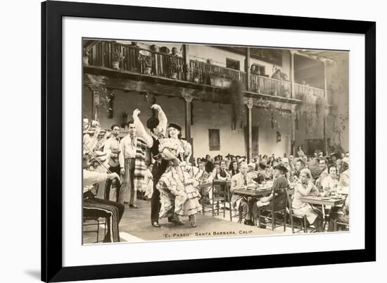 El Paseo, Flamenco Dancers at Restaurant, Santa Barbara, California-null-Framed Art Print
