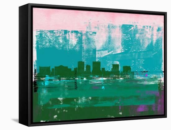 El Paso Abstract Skyline II-Emma Moore-Framed Stretched Canvas