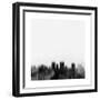 El Paso City Skyline - Black-NaxArt-Framed Premium Giclee Print