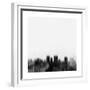 El Paso City Skyline - Black-NaxArt-Framed Premium Giclee Print