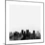 El Paso City Skyline - Black-NaxArt-Mounted Premium Giclee Print