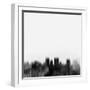 El Paso City Skyline - Black-NaxArt-Framed Art Print