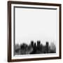 El Paso City Skyline - Black-NaxArt-Framed Art Print