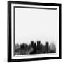 El Paso City Skyline - Black-NaxArt-Framed Art Print