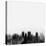 El Paso City Skyline - Black-NaxArt-Stretched Canvas