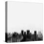 El Paso City Skyline - Black-NaxArt-Stretched Canvas