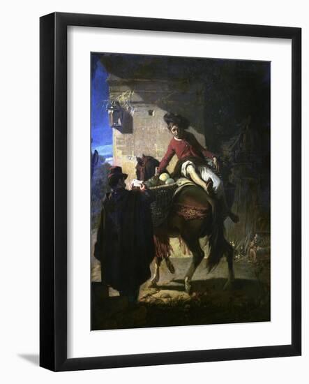 El Paso De Un Control, 1859-Valeriano Dominguez Becquer-Framed Giclee Print