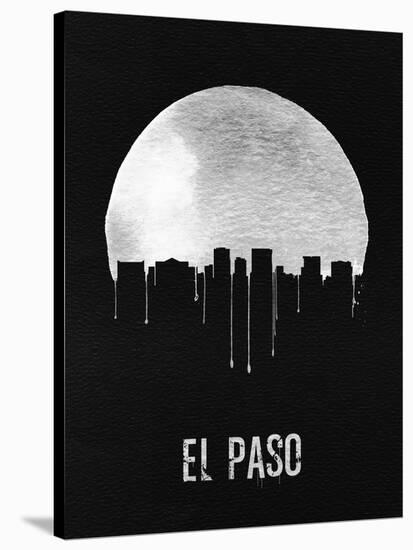 El Paso Skyline Black-null-Stretched Canvas