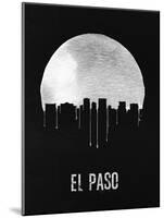 El Paso Skyline Black-null-Mounted Art Print