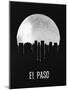 El Paso Skyline Black-null-Mounted Art Print