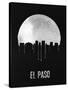 El Paso Skyline Black-null-Stretched Canvas