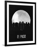 El Paso Skyline Black-null-Framed Art Print