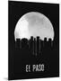 El Paso Skyline Black-null-Mounted Art Print