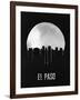 El Paso Skyline Black-null-Framed Art Print