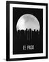 El Paso Skyline Black-null-Framed Art Print