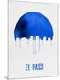 El Paso Skyline Blue-null-Mounted Art Print