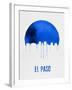 El Paso Skyline Blue-null-Framed Art Print