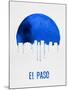 El Paso Skyline Blue-null-Mounted Art Print