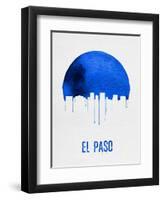 El Paso Skyline Blue-null-Framed Art Print