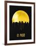 El Paso Skyline Yellow-null-Framed Art Print