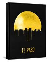 El Paso Skyline Yellow-null-Framed Stretched Canvas