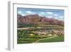 El Paso, Texas - Aerial Panoramic View of Fort Bliss, Logan Heights Cantoment, c.1940-Lantern Press-Framed Art Print