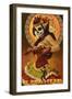 El Paso, Texas - Day of the Dead Marionettes-Lantern Press-Framed Art Print