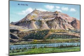 El Paso, Texas - Panoramic View of Mount Cristo Rey, c.1940-Lantern Press-Mounted Art Print