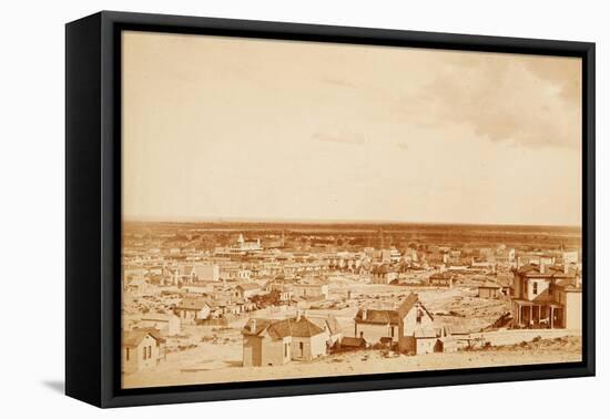 El Paso, Texas Panoramic-F. Parker-Framed Stretched Canvas