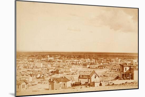 El Paso, Texas Panoramic-F. Parker-Mounted Art Print